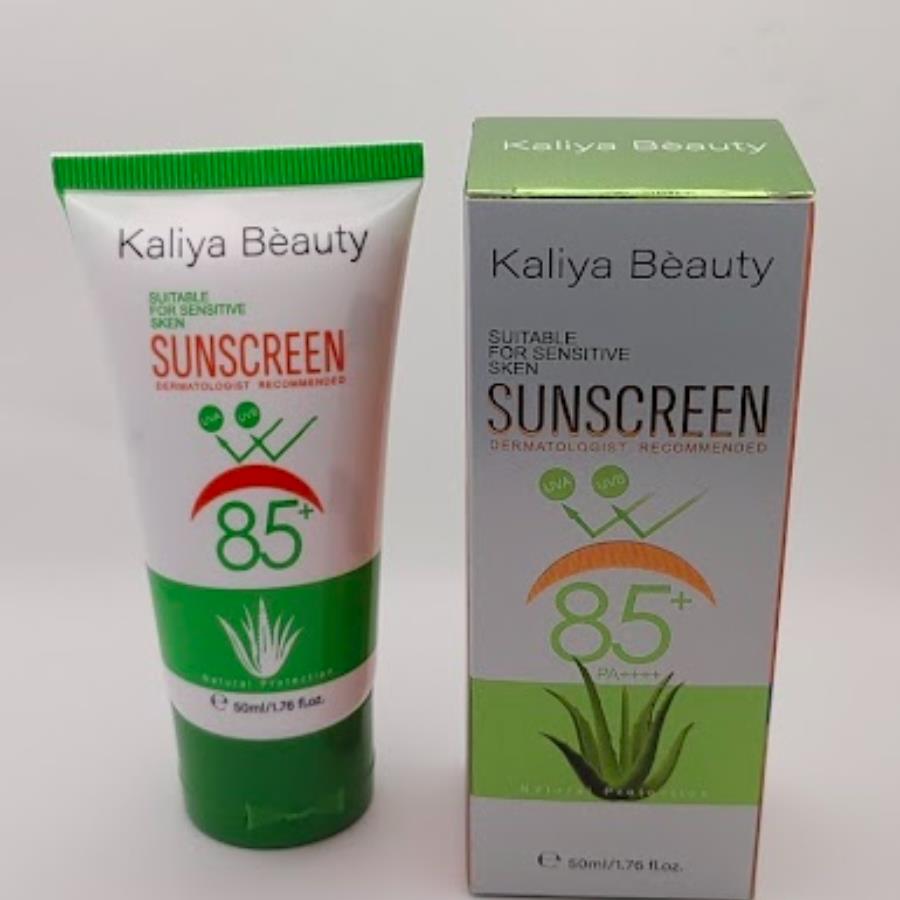 Protector Solar Facial y Corporal Kaliya Beauty SPF 85+ con Aloe Vera – Piel Sensible